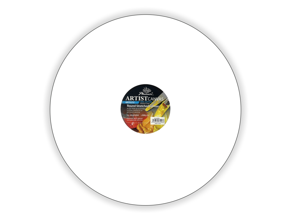 Stretched canvas Artist's - Phoenix - round, 40,5 cm