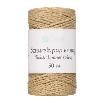 Sznurek papierowy - DpCraft - kraft, 50 m