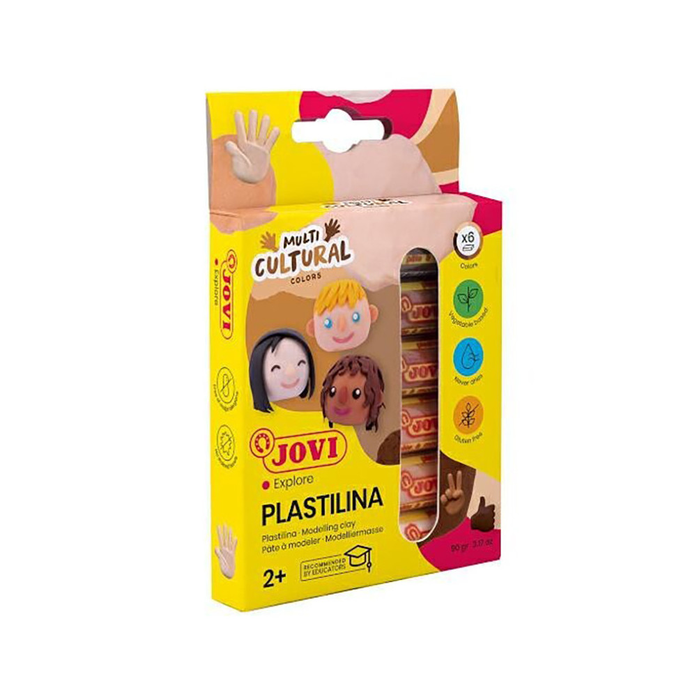 Modelling clay Multi Cultural - Jovi - 6 colors x 15 g