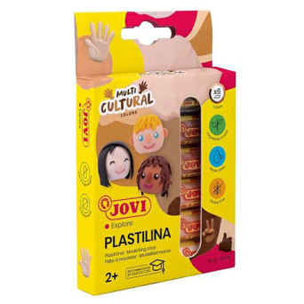 Modelling clay Multi Cultural - Jovi - 6 colors x 15 g