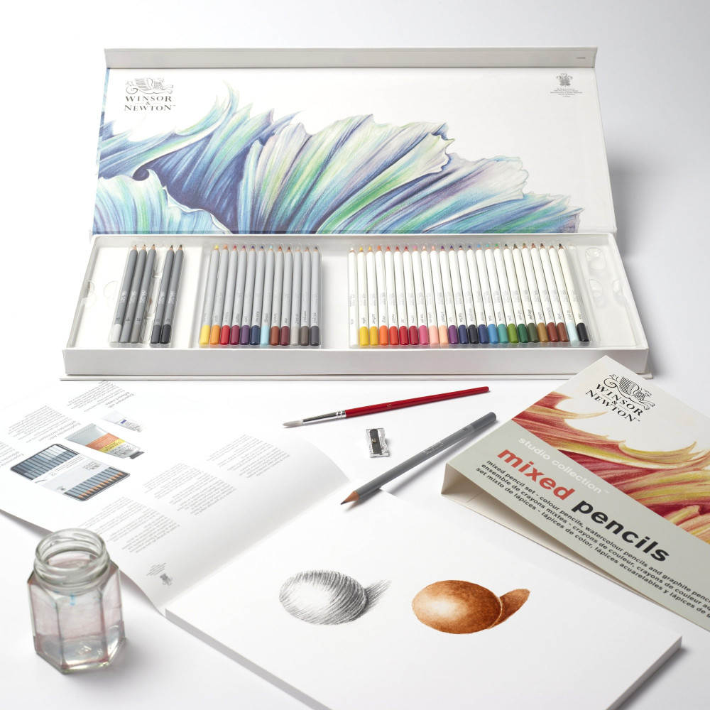 Zestaw kredek Mixed Pencils - Winsor & Newton - 45 szt.