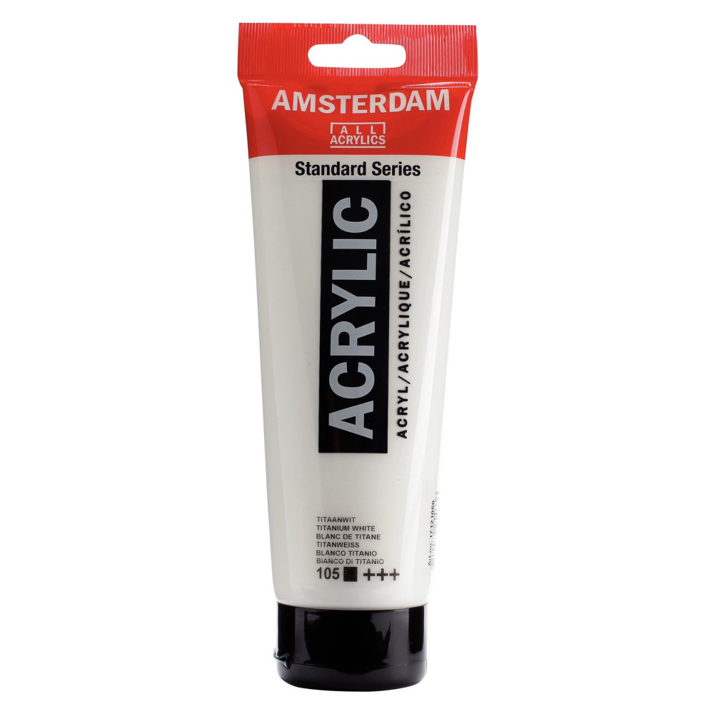 Farba akrylowa - Amsterdam - Titanium White, 250 ml
