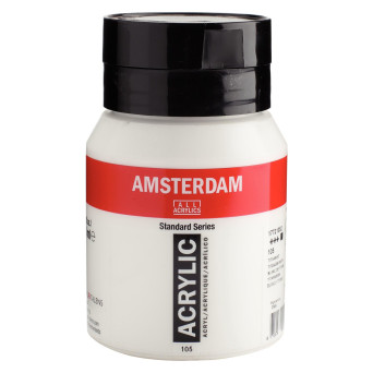 Farba akrylowa - Amsterdam - 105, Titanium White, 500 ml