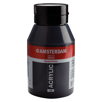 Farba akrylowa - Amsterdam - Oxide Black, 1000 ml