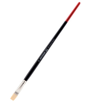 Flat, synthetic, 600 series brush - Amsterdam - long handle, no. 12