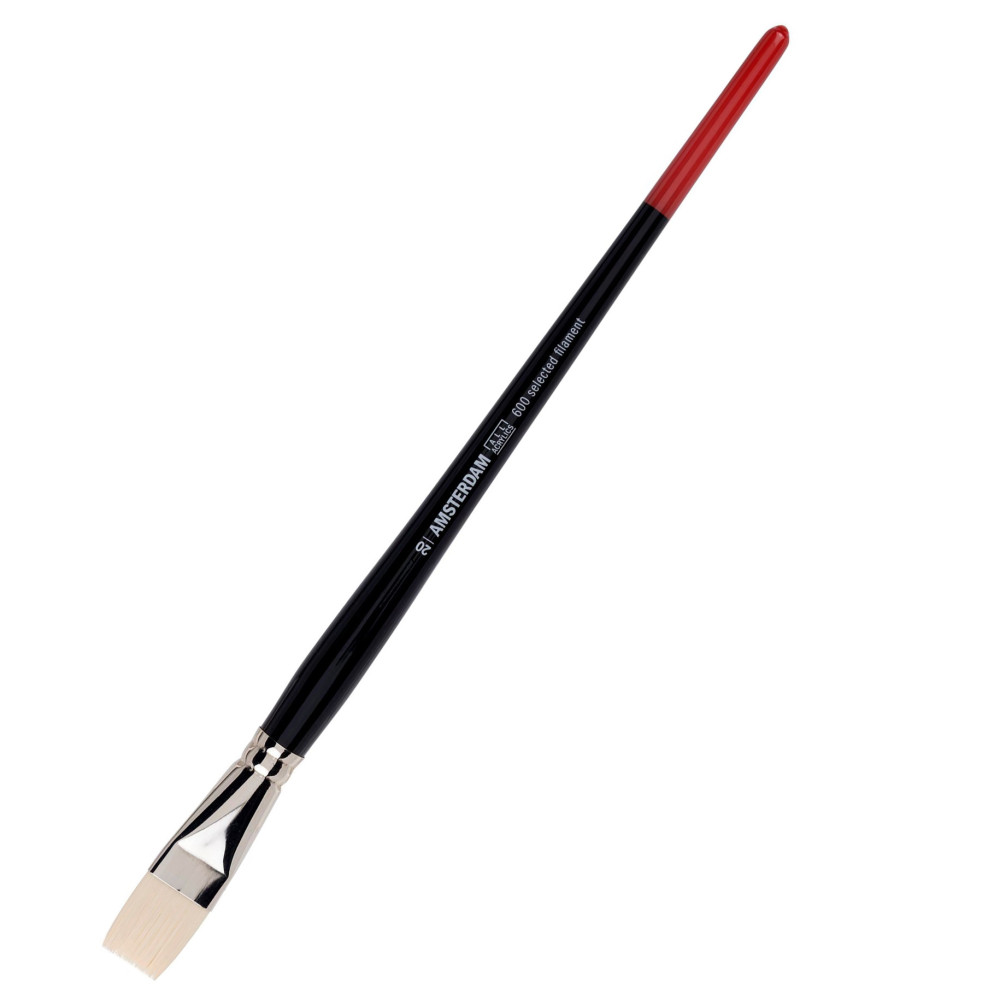 Flat, synthetic, 600 series brush - Amsterdam - long handle, no. 20