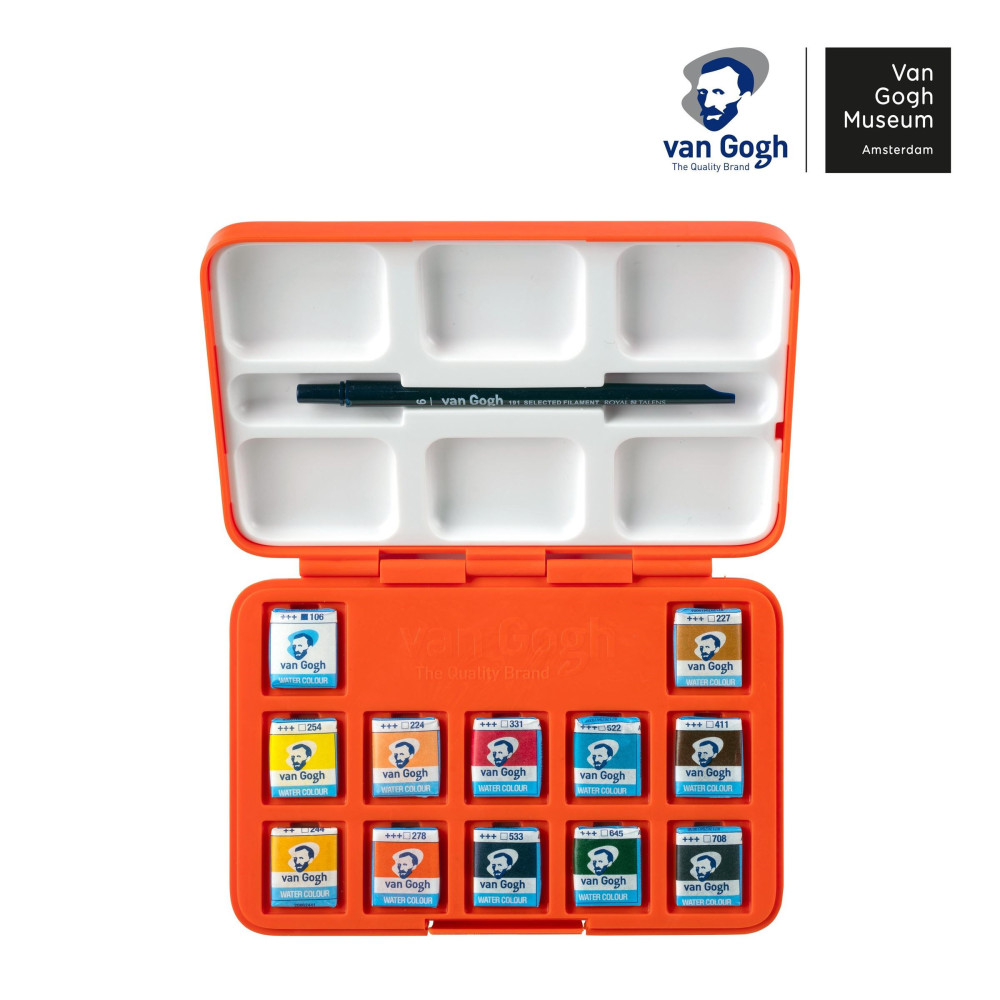 Watercolor paints pocket box - Van Gogh - 12 colors
