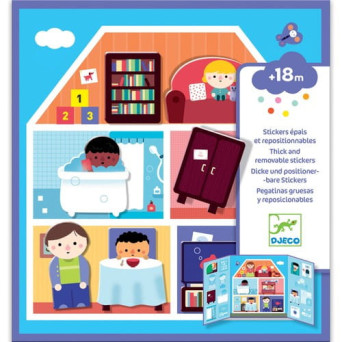 Set of reusable stickers House - Djeco