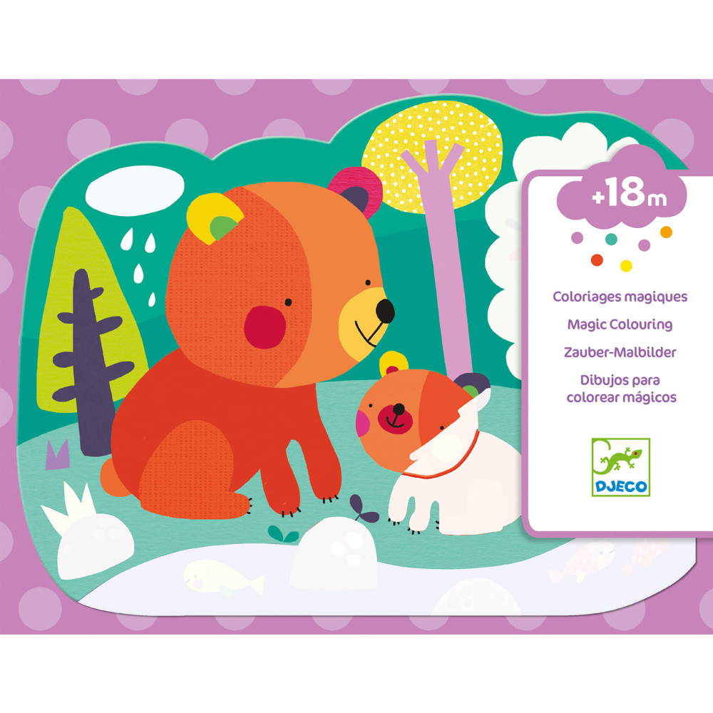 Water coloring book Hidden in the forest - Djeco