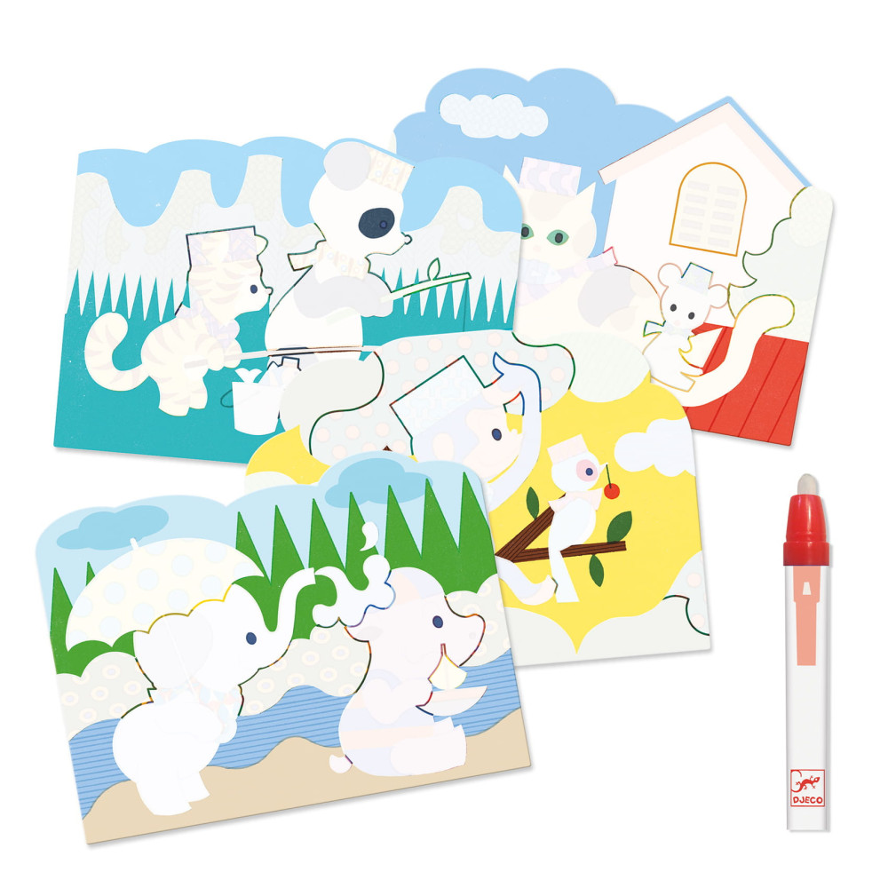 Water coloring book Hidden expeditions - Djeco
