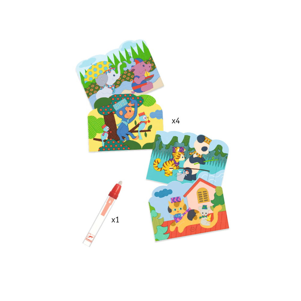 Water coloring book Hidden expeditions - Djeco