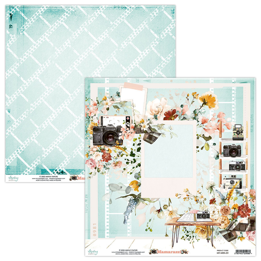 Zestaw papierów do scrapbookingu 30,5 x 30,5 cm - Mintay - Mamarazzi