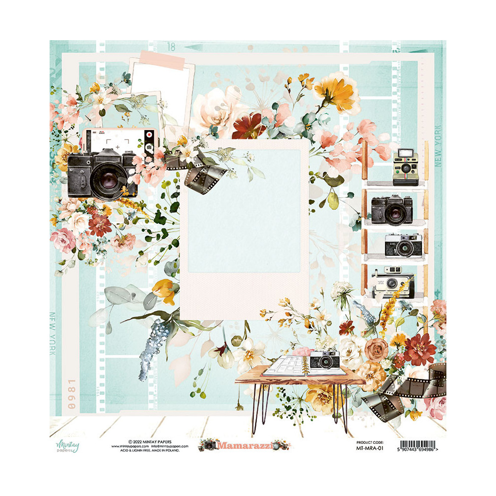 Set of scrapbooking papers 30,5 x 30,5 cm - Mintay - Mamarazzi