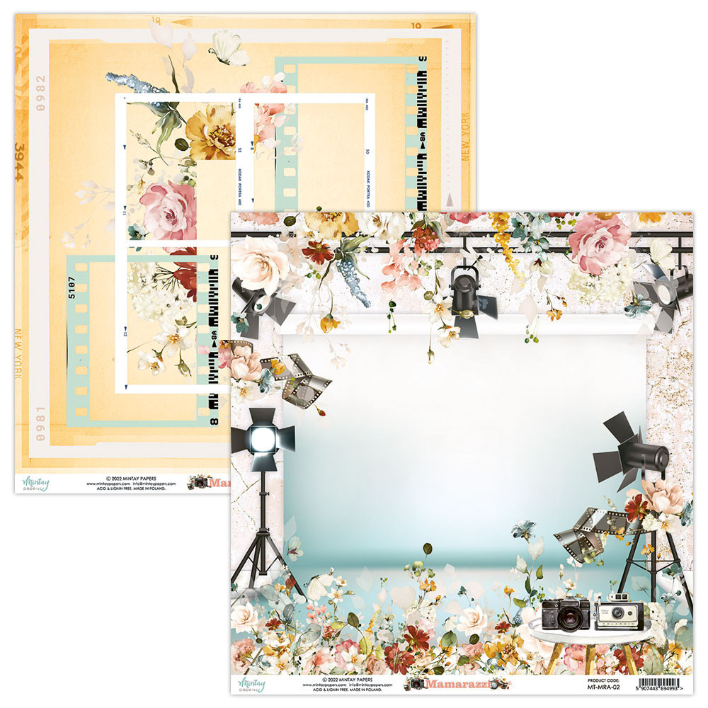 Set of scrapbooking papers 30,5 x 30,5 cm - Mintay - Mamarazzi