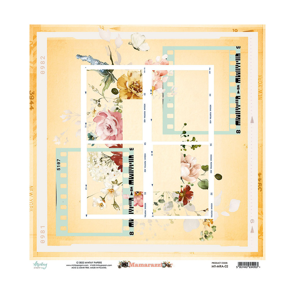 Set of scrapbooking papers 30,5 x 30,5 cm - Mintay - Mamarazzi