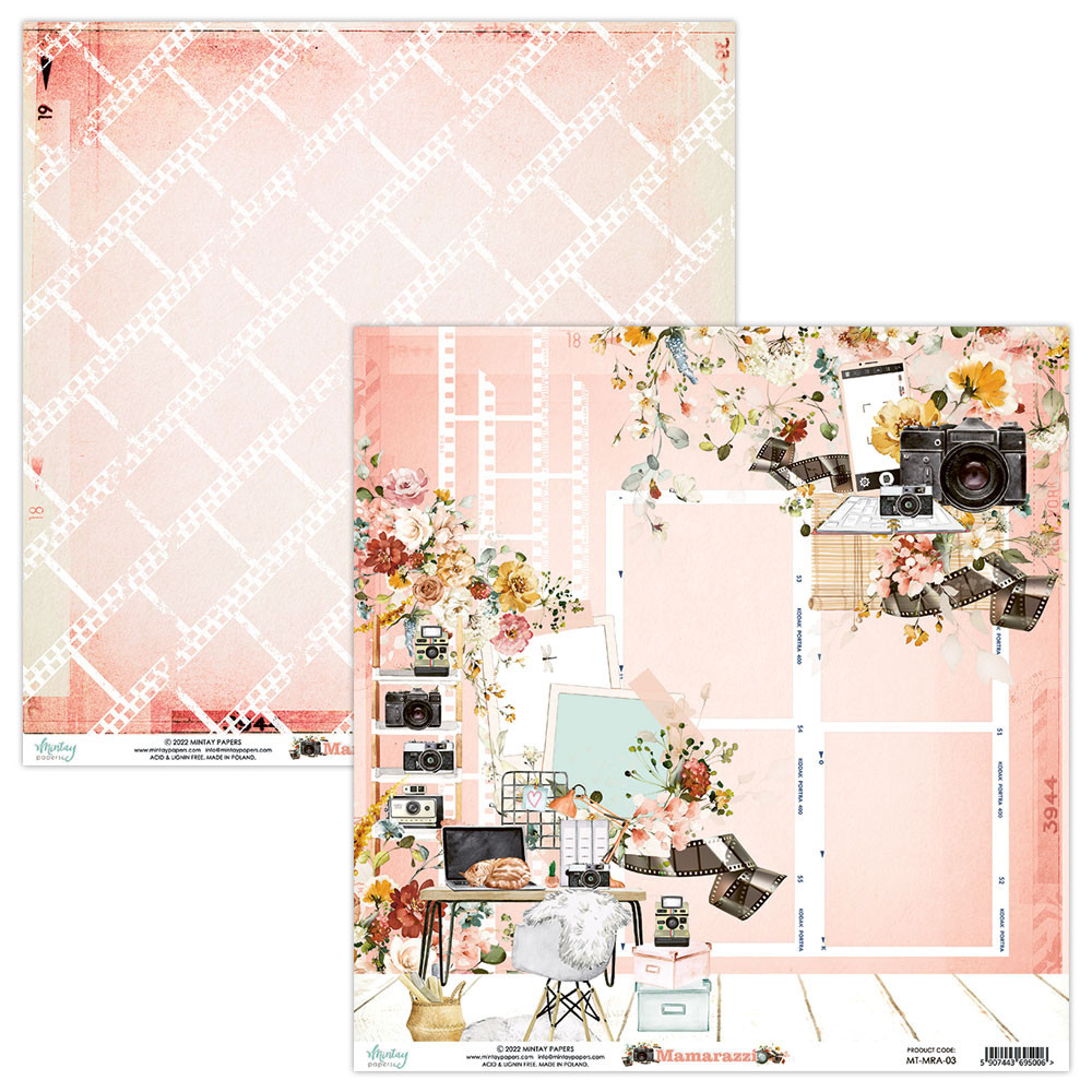 Set of scrapbooking papers 30,5 x 30,5 cm - Mintay - Mamarazzi