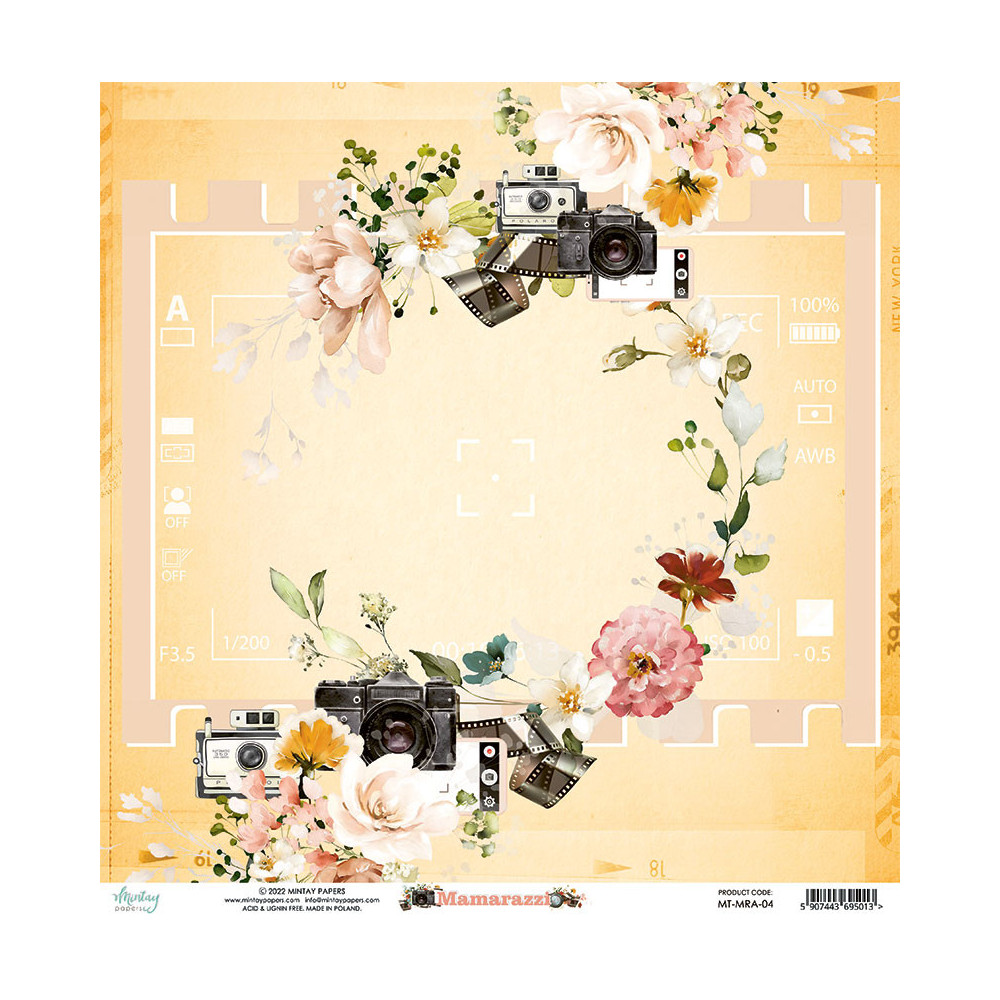 Set of scrapbooking papers 30,5 x 30,5 cm - Mintay - Mamarazzi