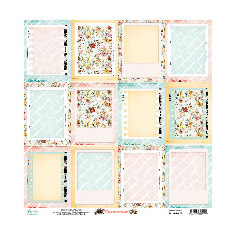 Zestaw papierów do scrapbookingu 30,5 x 30,5 cm - Mintay - Mamarazzi