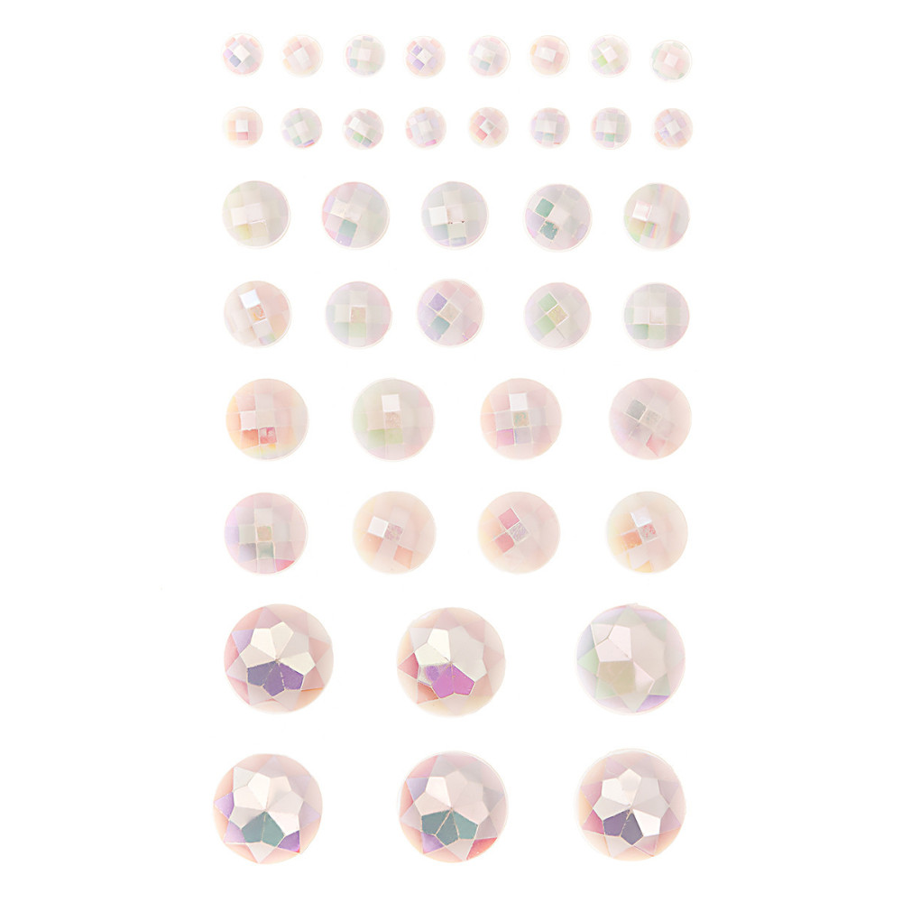 Self-adhesive crystals Opalescent Cream - DpCraft - 40 pcs