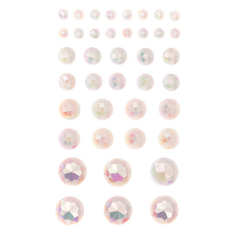 Kryształki samoprzylepne Opalescent Cream - DpCraft - 40 szt.