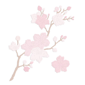 Set of cutting dies - DpCraft - Brunch and magnolia flowers, 2 pcs