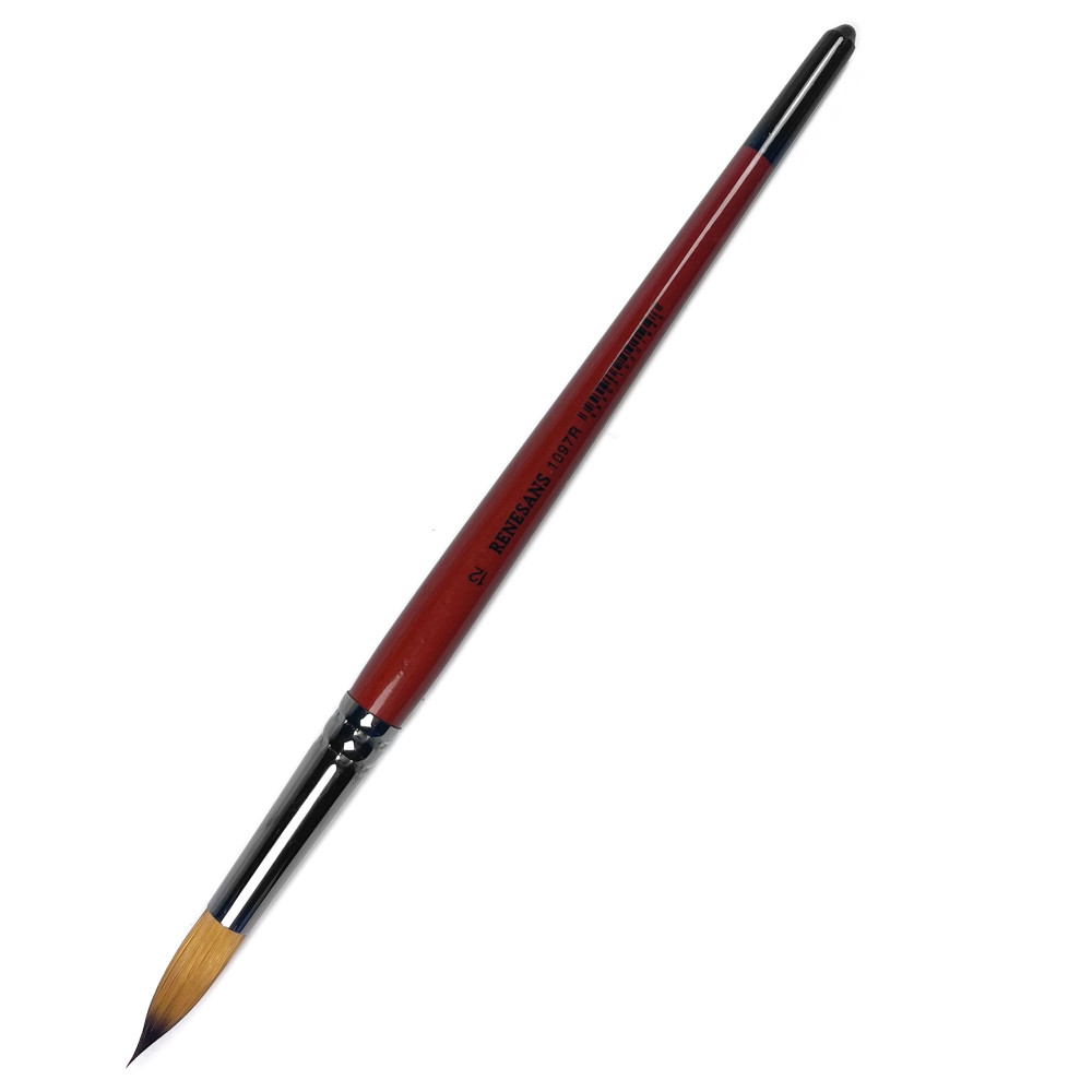 Round, synthetic brush, 1097R series - Renesans - short handle, no. 12