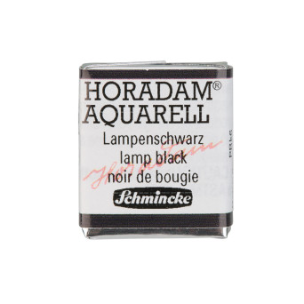 Horadam Aquarell watercolor paint - Schmincke - 781, Lamp Black