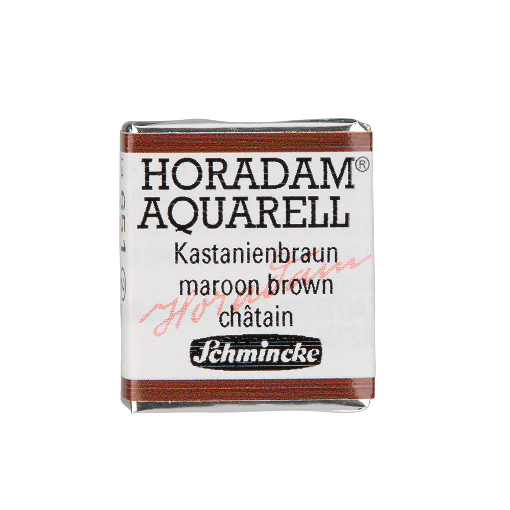 Horadam Aquarell watercolor paint - Schmincke - 651, Maroon Brown