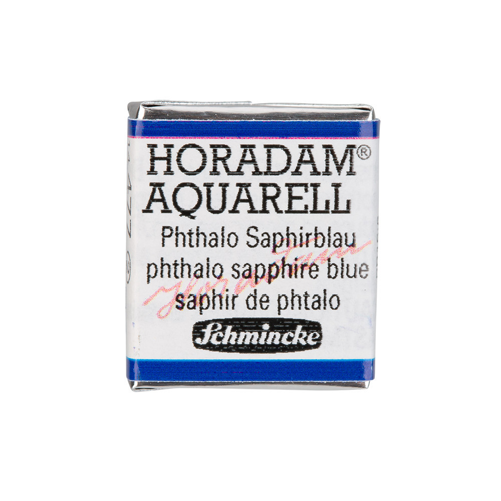 Horadam Aquarell watercolor paint - Schmincke - 477, Phthalo Sapphire Blue