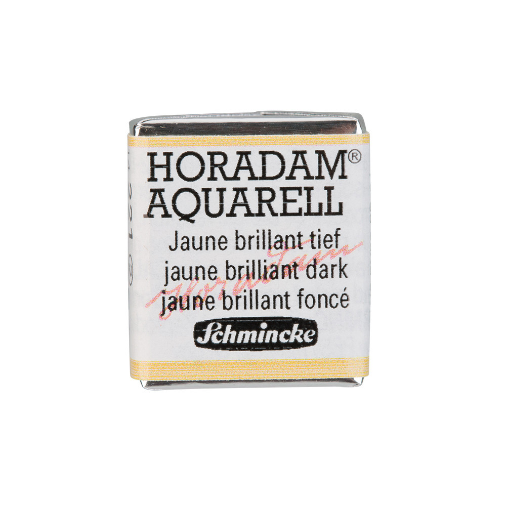 Horadam Aquarell watercolor paint - Schmincke - 221, Jaune Brilliant Dark