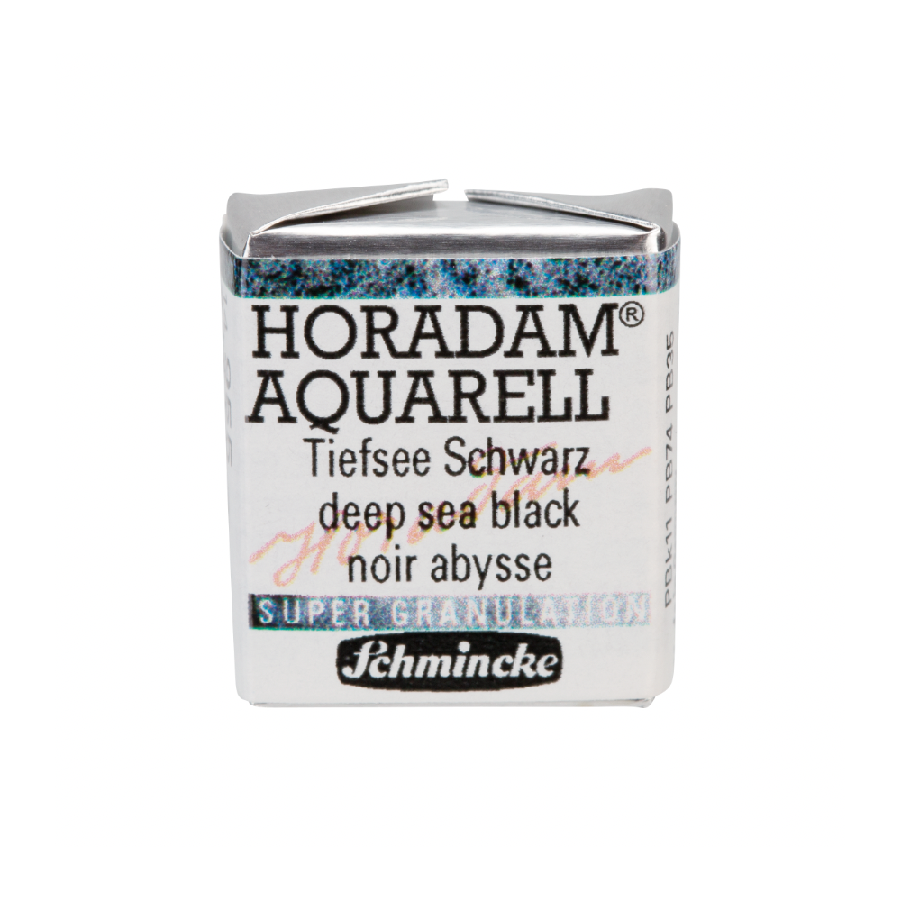 Horadam Aquarell watercolor paint - Schmincke - 955, Deep Sea Black