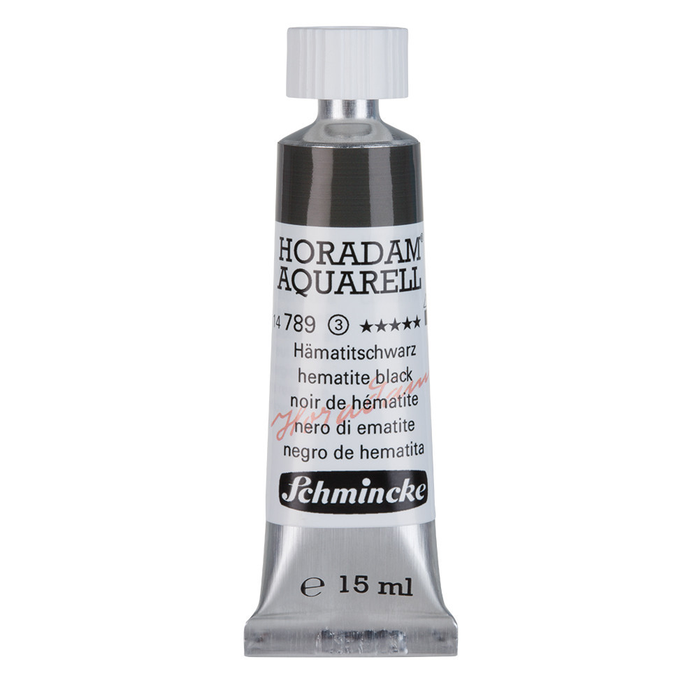 Horadam Aquarell watercolor paint - Schmincke - 789, Hematite Black, 15 ml
