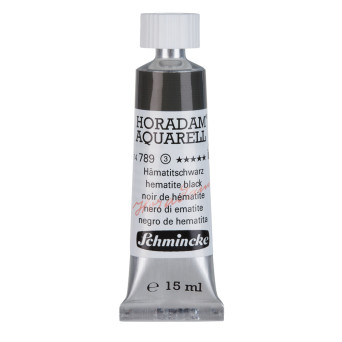 Horadam Aquarell watercolor paint - Schmincke - 789, Hematite Black, 15 ml