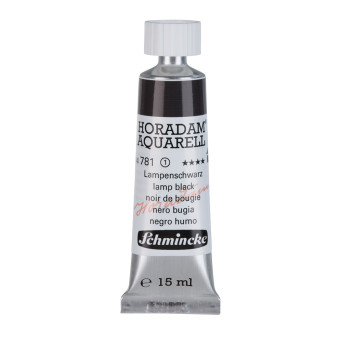 Farba akwarelowa Horadam Aquarell - Schmincke - 781, Lamp Black, 15 ml