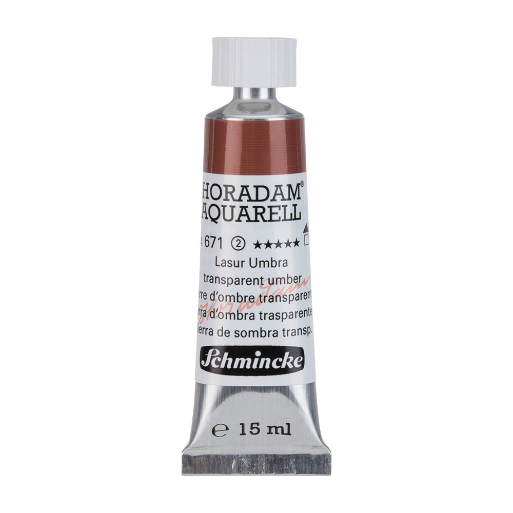 Horadam Aquarell watercolor paint - Schmincke - 671, Transparent Umber, 15 ml