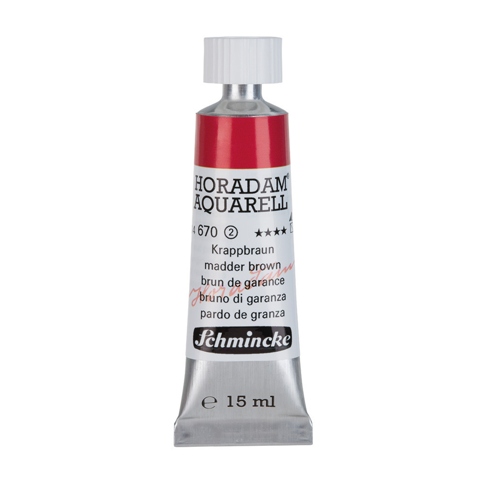 Farba akwarelowa Horadam Aquarell - Schmincke - 670, Madder Brown, 15 ml