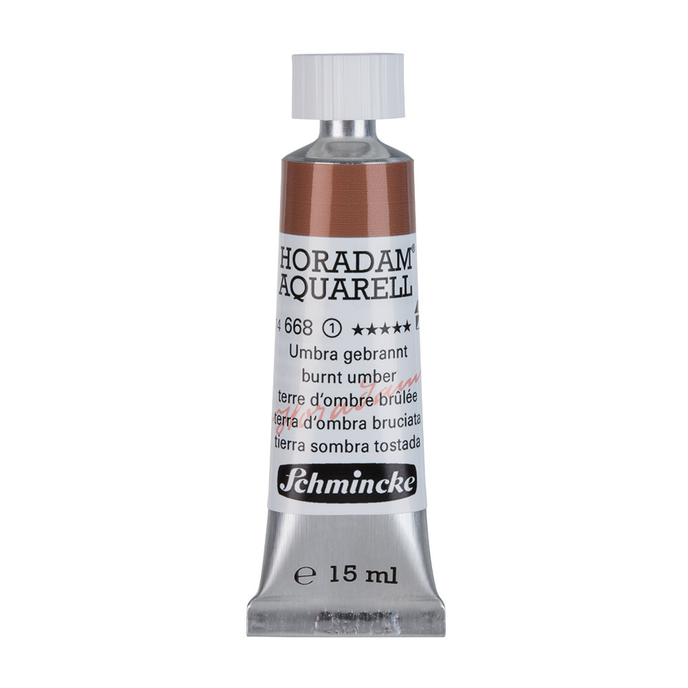 Horadam Aquarell watercolor paint - Schmincke - 668, Burnt Umber, 15 ml