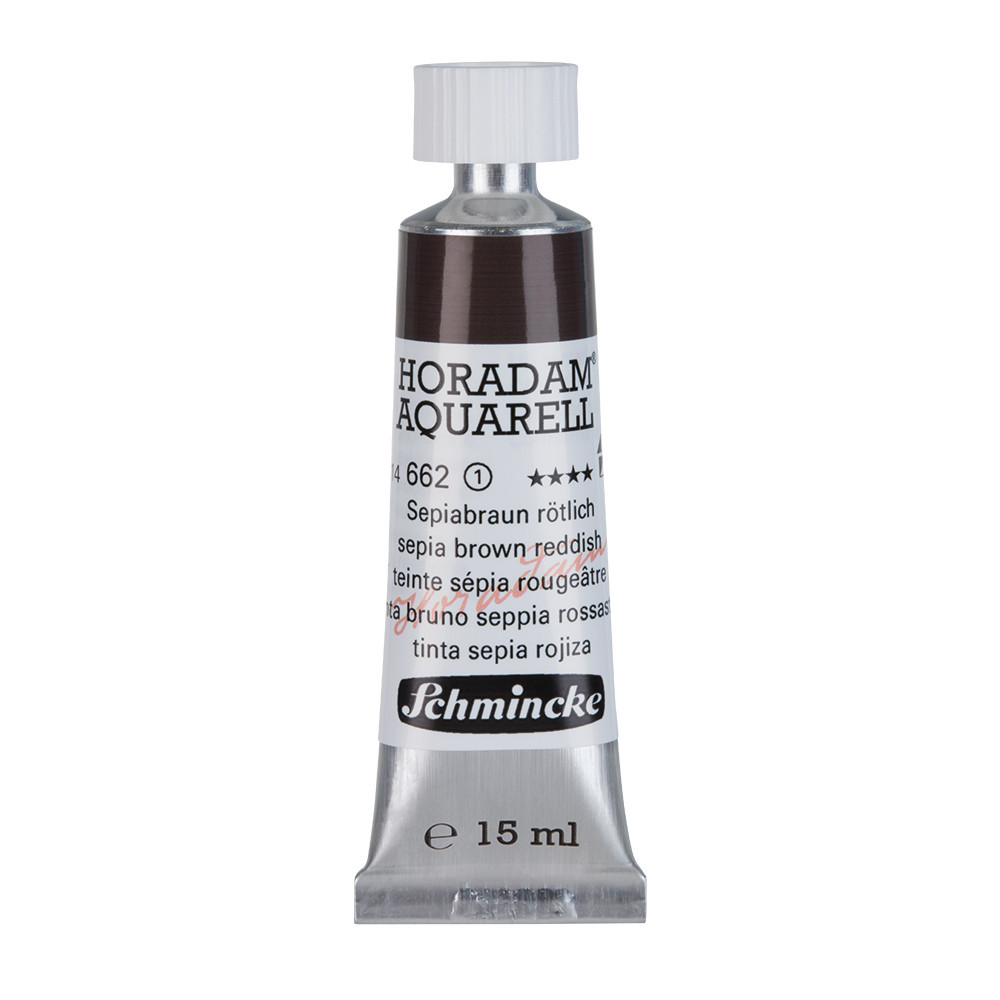 Horadam Aquarell watercolor paint - Schmincke - 662, Sepia Brown Reddish, 15 ml