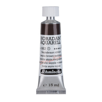 Horadam Aquarell watercolor paint - Schmincke - 662, Sepia Brown Reddish, 15 ml