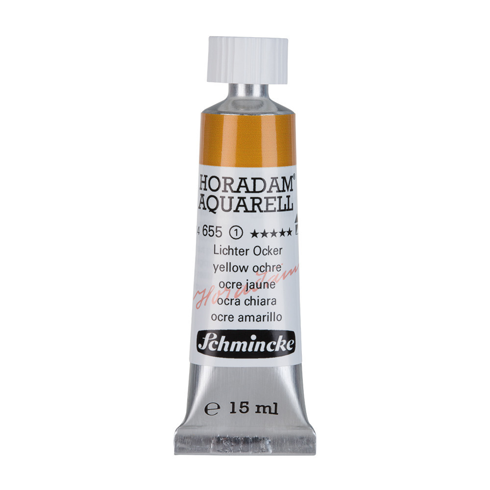 Farba akwarelowa Horadam Aquarell - Schmincke - 655, Yellow Ochre, 15 ml