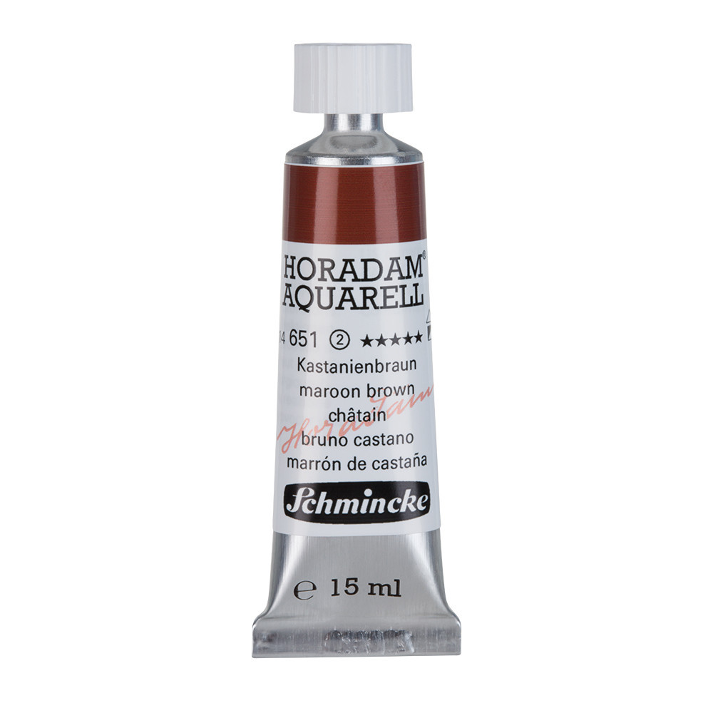 Farba akwarelowa Horadam Aquarell - Schmincke - 651, Maroon Brown, 15 ml