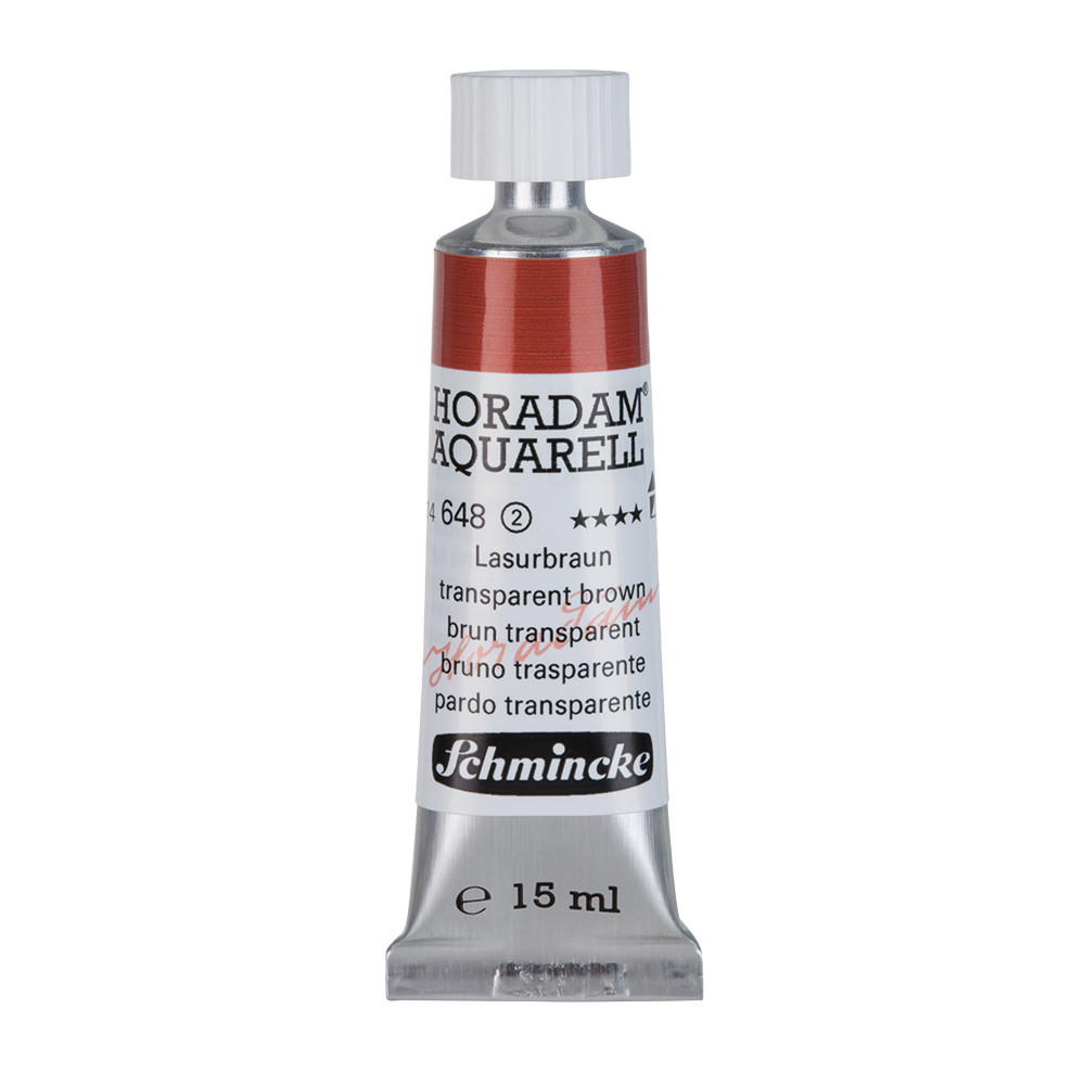 Farba akwarelowa Horadam Aquarell - Schmincke - 648, Transparent Brown, 15 ml