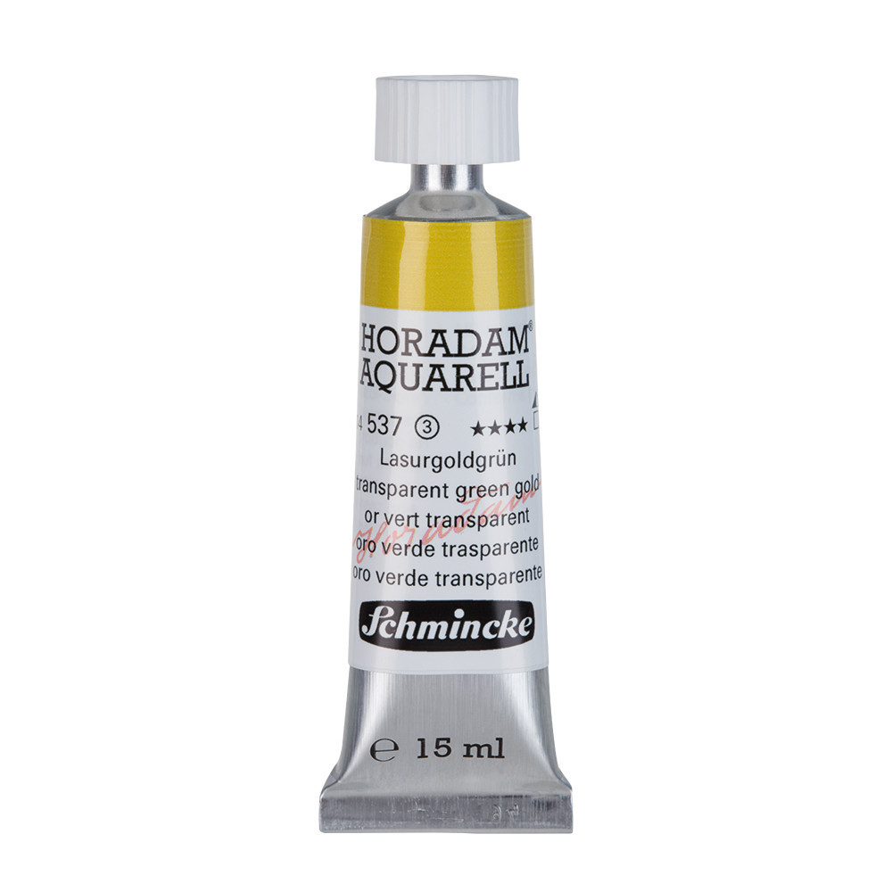 Farba akwarelowa Horadam Aquarell - Schmincke - 537, Transparent Green Gold, 15 ml
