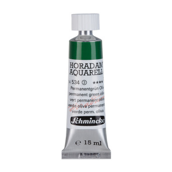 Farba akwarelowa Horadam Aquarell - Schmincke - 534, Permanent Green Olive, 15 ml