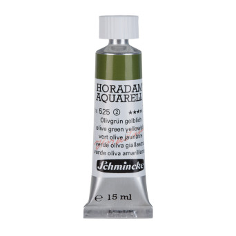 Horadam Aquarell watercolor paint - Schmincke - 525, Olive Green Yellowish, 15 ml