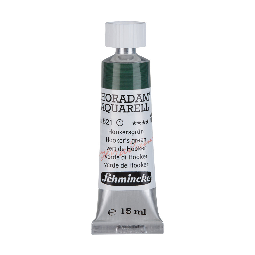 Horadam Aquarell watercolor paint - Schmincke - 521, Hooker's Green, 15 ml