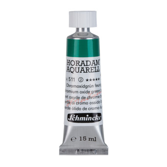 Horadam Aquarell watercolor paint - Schmincke - 511, Chromium Oxide Green Brilliant, 15 ml