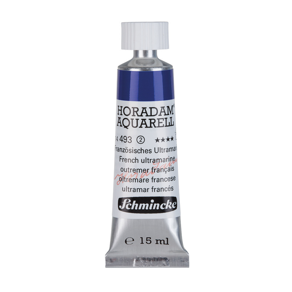 Horadam Aquarell watercolor paint - Schmincke - 493, French Ultramarine, 15 ml