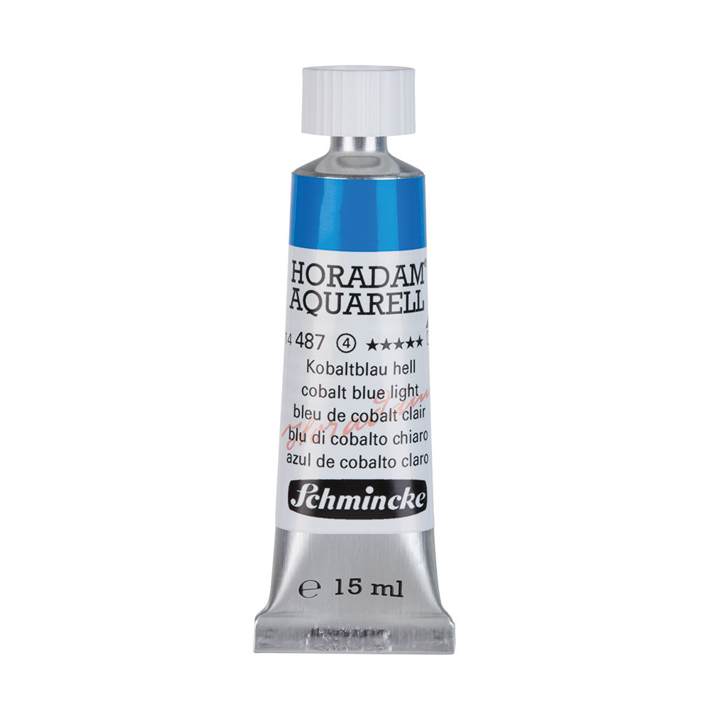 Horadam Aquarell watercolor paint - Schmincke - 487, Cobalt Blue Light, 15 ml