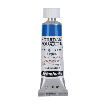 Horadam Aquarell watercolor paint - Schmincke - 480, Mountain Blue, 15 ml